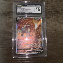 CGC GEM MINT 10 Pokemon TCG Entei V GG36/GG70 Crown Zenith Galarian Gallery Holo - Image 2