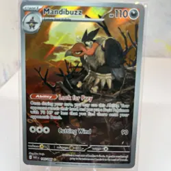2025 POKEMON WHT EN-WHITE FLARE ILLUSTRATION RARE #145 MANDIBUZZ - Image 1