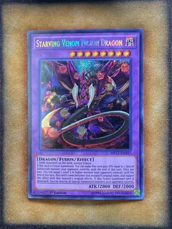 Yugioh Starving Venom Fusion Dragon MP17-EN147 Secret Rare 1st Ed NM - Image 1
