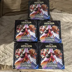 (Lot Of 5) Disney Lorcana TCG Rise of the Floodborn Illumineers Trove - In Hand - Image 1