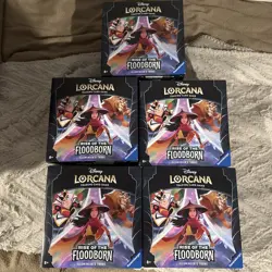 (Lot Of 5) Disney Lorcana TCG Rise of the Floodborn Illumineers Trove - In Hand - Image 2