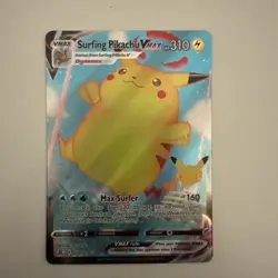 Surfing Pikachu VMAX 009/025 Ultra Rare 25th Celebrations 2021 Pokemon TCG NM - Image 1