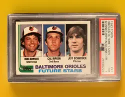 1982 Topps #21 Cal Ripken Jr. Rookie Card Graded psa 7 NM Hall of fame Iron man - Image 1