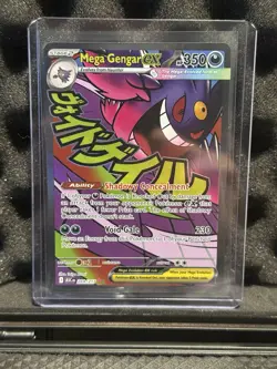 Pokemon Mega Gengar EX Full Art Holo 350 HP Card 269/217 Psychic Stage 2 - Image 1
