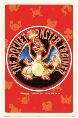 1996 Oddish Jack of Diamonds Pokemon Red Charizard Playing Card Japan - Image 3
