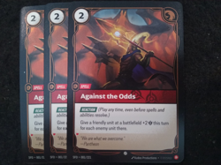 3X-AGAINST THE ODDS 001/221 RIFTBOUND - SPIRITFORGED FOIL ENGLISH CARD - Image 1