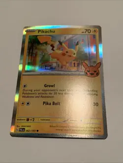 2021 Pikachu Pokemon TCG Basic Card Trick or Trade Halloween Edition - Image 1