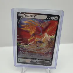 Ho-Oh V 140/195 Silver Tempest NM Ultra Rare Pokemon Card - Image 1