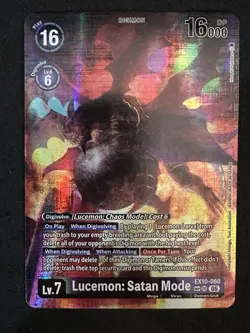Digimon Card Game EX10-060 Lucemon Satan Mode Super Rare SP Alternate Art - Image 1