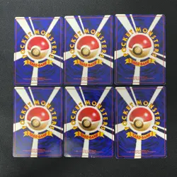Dark Normal Card Set of 6 Japanese Pokemon Card Old Back s007418 - Image 2