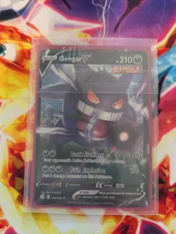 Gengar V 156/264 Swsh08: Fusion Strike Holo mp pokemon card - Image 1