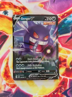 Gengar V 156/264 Swsh08: Fusion Strike Holo mp pokemon card - Image 2