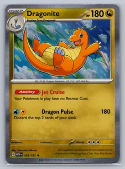 Dragonite SV: Scarlet & Violet 151 #149/165 Rare,Holo Pokemon Card - Image 1
