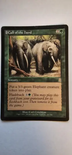 MTG Magic the Gathering Call of the Herd (231/352) Odyssey LP - Image 1