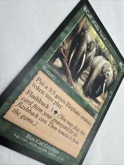 Call of the Herd x1 MTG Odyssey 1x Magic Good Heavy Play HP Crease - Image 4