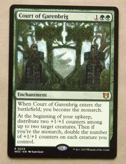 MTG COURT OF GARENBRIG (X1) COMMANDER: WILDS OF ELDRAINE NM NEVER PLAYED Magic - Image 1