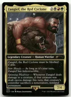Zangief, the Red Cyclone #435 (NM) Secret Lair Drop SLD Magic MTG pack fresh edh - Image 1