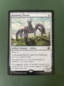 MTG Magic the Gathering Roaming Throne The Lost Caverns Of Ixalan NM Unplayed - Image 1