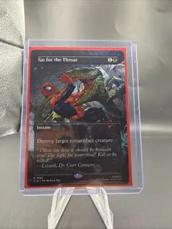 Go For The Throat 1986 Regular Secret Lair Drop Spider-Man Magic The Gathering - Image 1