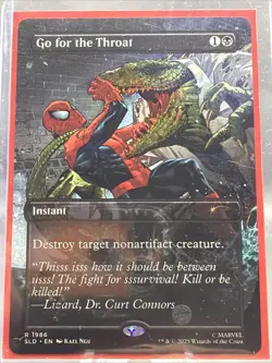 Go For The Throat 1986 Regular Secret Lair Drop Spider-Man Magic The Gathering - Image 2