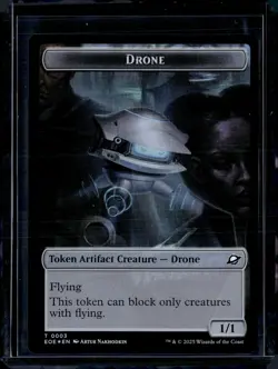 Drone 3 / Lander 6 - Foil - Token - EOE - NM - MTG Magic the Gathering - Image 1