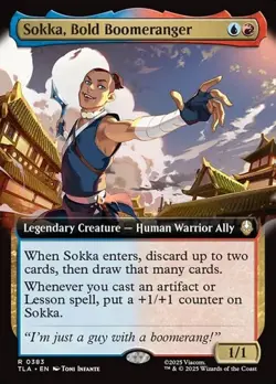 Sokka, Bold Boomeranger - Extended Art TLA NM MTG - Image 1