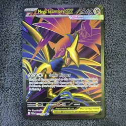 Pokemon Mega Skarmory EX 106/088 POR Ultra Rare Full Art Holo Card TCG - Image 1