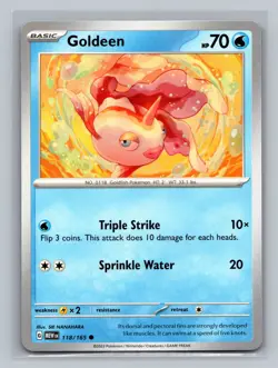 Pokemon TCG #118/165 Goldeen SV: Scarlet & Violet 151 Normal Near Mint - Image 1