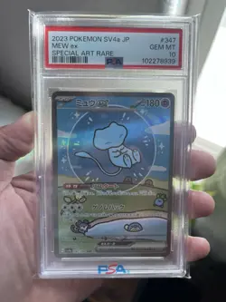 2023 Pokemon Japanese Sv4a-Shiny Treasure EX Mew EX "Bubble Mew" SAR #347 PSA 10 - Image 1