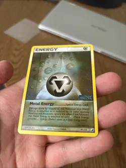 Metal Energy - 97/115- Reverse Holo Rare NM, Pokemon EX Unseen Forces Holo Error - Image 3