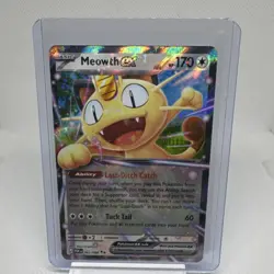 Pokemon Meowth EX 062/088 Me03 Perfect Order Holo Cat Basic 170 HP English - Image 1