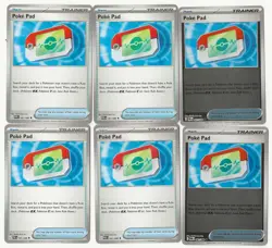 6x Poke Pad 4x Non Holo 1x Rev Holo 081/088 Perfect Order - Pokepad Pokemon NM - Image 1