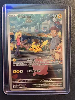 Pokemon Pikachu 173/165 Illustration Rare Scarlet Violet 151 2023 NM - Image 3
