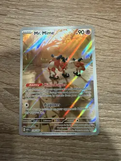 Pokemon Mr. Mime 179/165 Scarlet & Violet 151 Illustration Rare Full Art MINT - Image 1