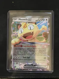 Pokemon TCG Meowth ex 062/088 Near Mint Me03: Perfect Order Holo - Image 1