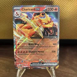 Pokemon TCG Double Rare Holo Charizard EX 6/165 Scarlet & Violet 151 - Image 1