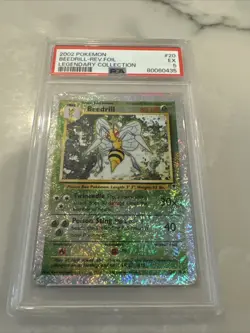 2002 POKEMON LEGENDARY COLLECTION #20 BEEDRILL-REVERSE FOIL PSA - Image 1