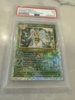 2002 POKEMON LEGENDARY COLLECTION #20 BEEDRILL-REVERSE FOIL PSA - Image 2