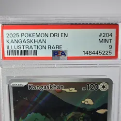Pokemon TCG 2025 Kangaskhan Illustration Rare Holo Sv10 204/182 PSA 9 - Image 4