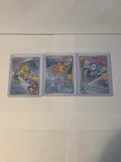 Pokemon TCG First Partner Illustration Collection Series 1 Gen 4 Sinnoh Starters - Image 1