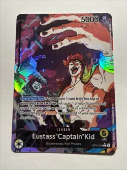 Eustass"Captain"Kid Leader Alt Art One Piece OP10-099 TCG English Card - Image 1