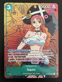 One Piece English OP02-036 Nami Alternate Art Super Rare - Image 1