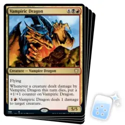 VAMPIRIC DRAGON X4 Innistrad: Crimson Vow: Commander Magic MTG MINT CARD - Image 1