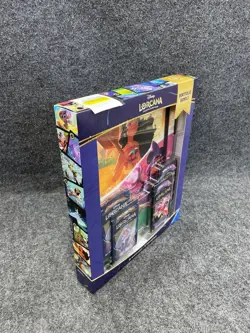 TCG Disney Lorcana Bundle: 4 Booster Packs + 1 Card Portfolio, Worn Box - Image 2