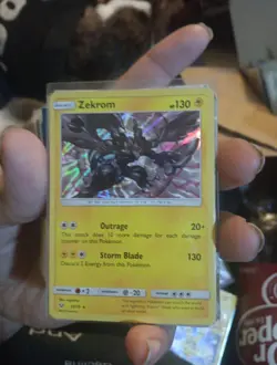 Pokemon Card ZEKROM SM Shining Legends 35/73 Holo Rare NM/M - Image 1