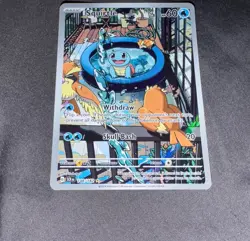 Pokemon Squirtle TCG Full Art Holo Card 148/142 Stellar Crown Illustration Rare - Image 2