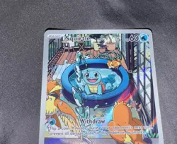Pokemon Squirtle TCG Full Art Holo Card 148/142 Stellar Crown Illustration Rare - Image 3