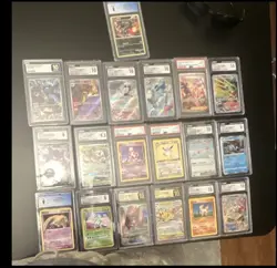Pokemon TCG Graded Holo Japanese/english 18 card lot CGC/PSA - Image 1