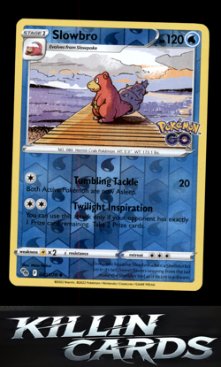 Reverse Holofoil Slowbro 020/078 Pokemon Uncommon Pokemon GO Card NM - Image 1