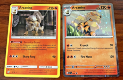 Pokemon card PAIR-Arcanine #6 Dectective Pikachu 2019 AND Arcanine 11 Promo 2023 - Image 1